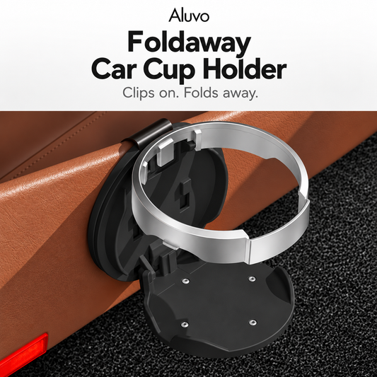Aluvo™ FoldAway Car Cup Holder
